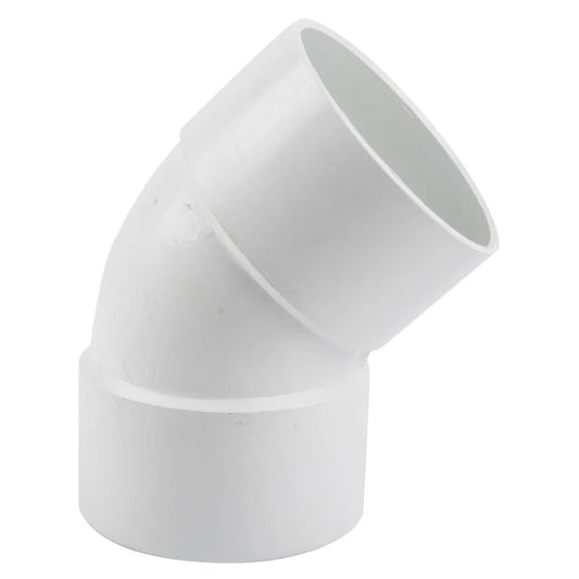 PVC Pipe Bends - 45 DEG PVC DOWN PIPE OFFSET BEND