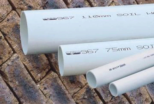 PVC Pipes - SV PIPE 50X6m PLAIN NEW SPEC / E-SPEC (WHITE)