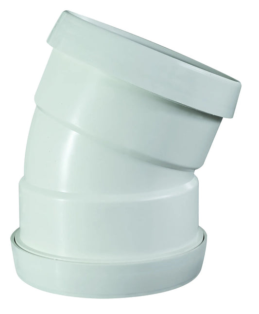PVC Pipe Bends - PP 110MM X 22.5 PLAIN BEND SV