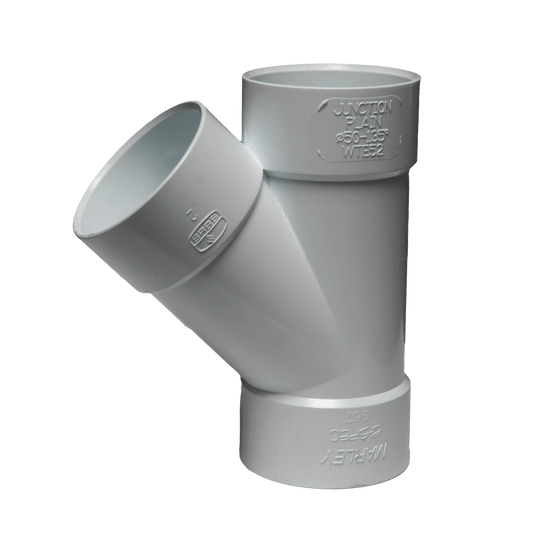 PVC Pipe Bends - SV 50MM X 45 PLAIN