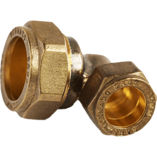 BRASS RED ELBOW CXC 22X15MM