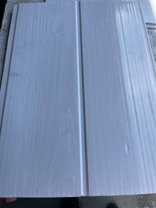 PVC Ceiling 300mmX3900mm - Gloss White Light Woodgrain (Grooved)