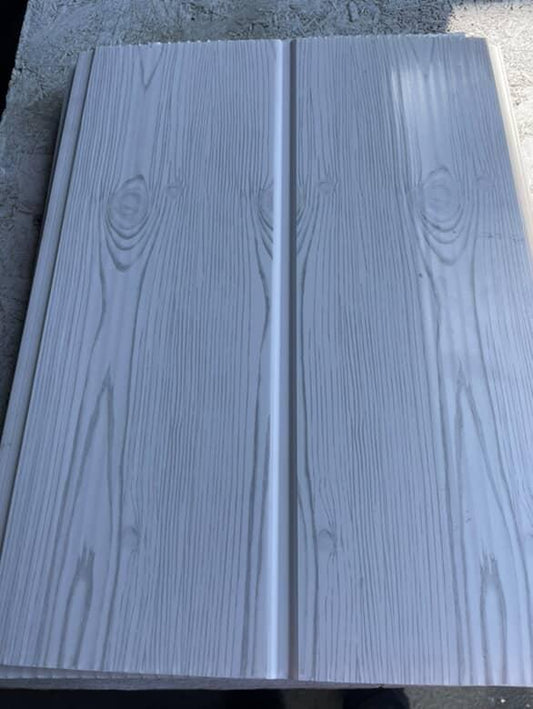 PVC Ceiling 300mmX3900mm - Gloss White Woodgrain (Grooved)